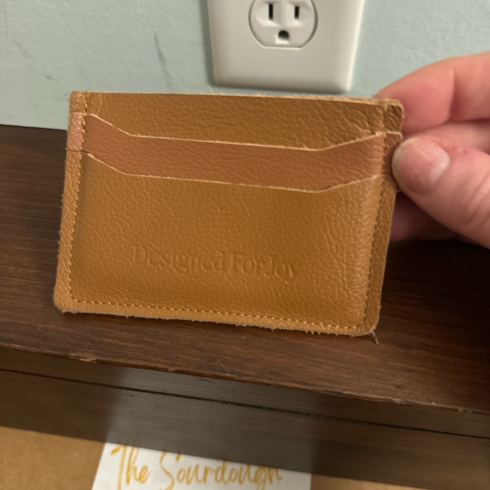 Tan Leather Card Holder